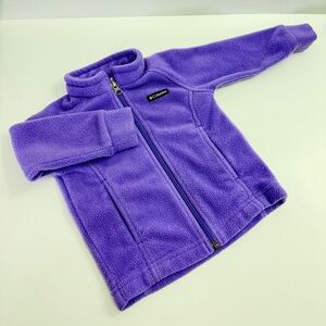 Toddler Girl Columbia Fleece Jacket Purple Size 12-18 months